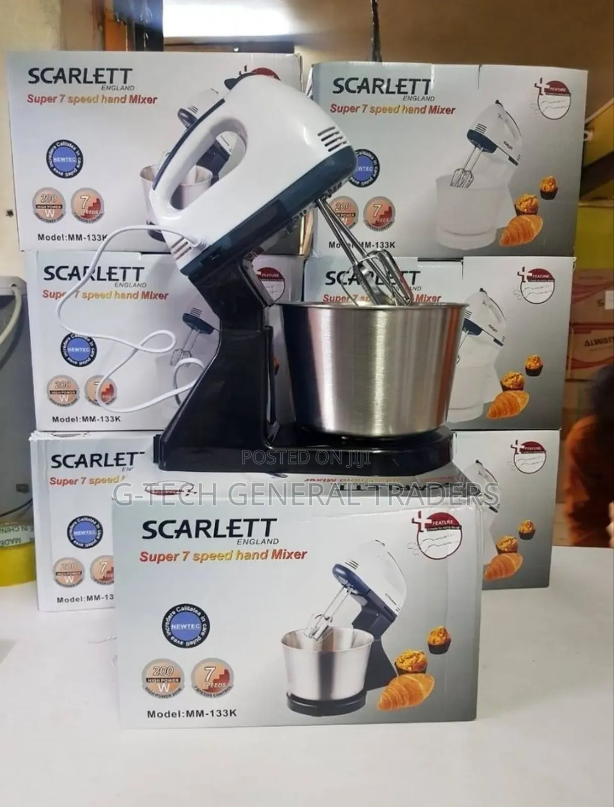 Bowl Mixer!Scarlet 7-speed 2l Bowl Stand Mixer