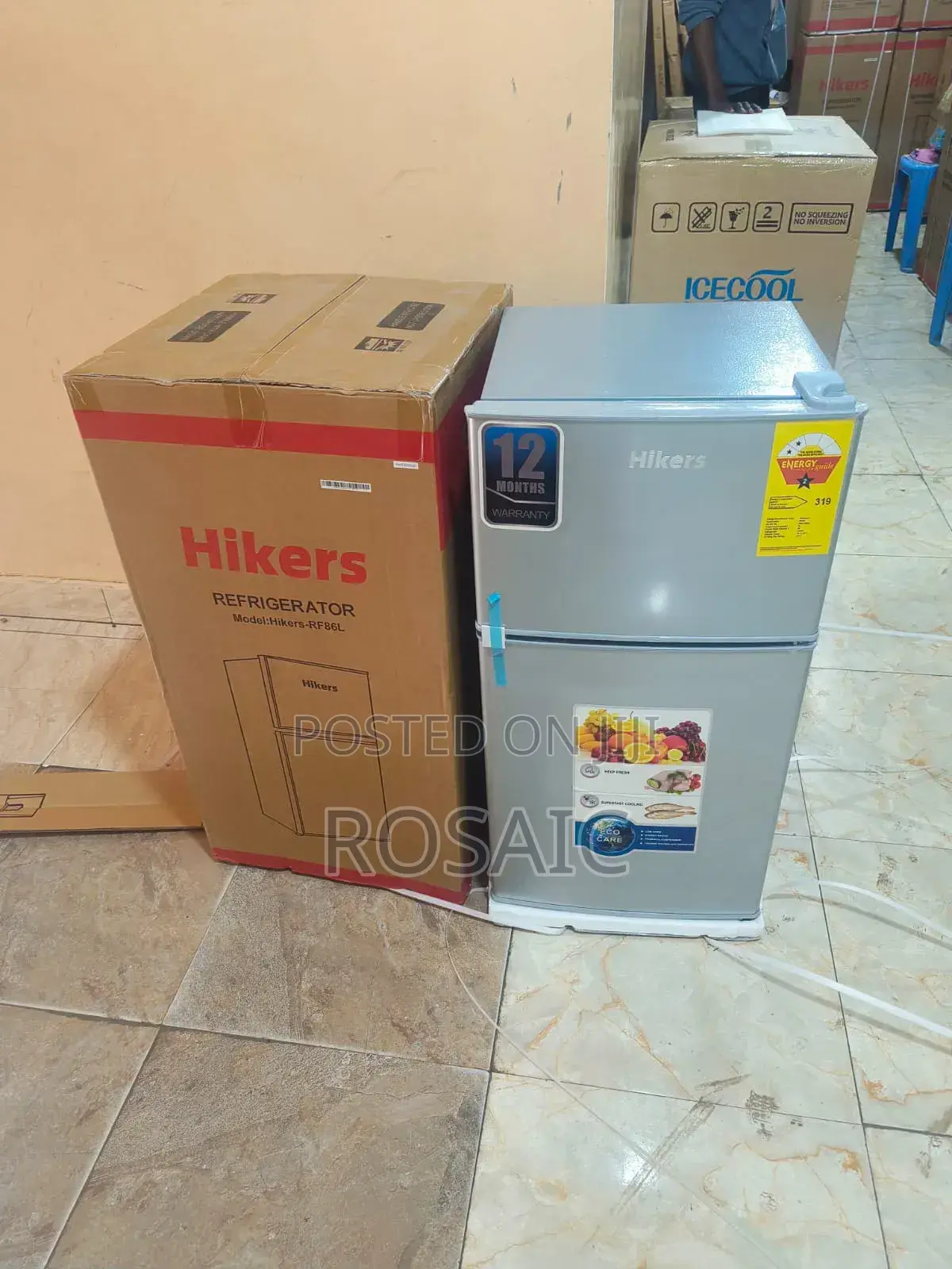 Hiker 86 Litres Double Door Refrigerator