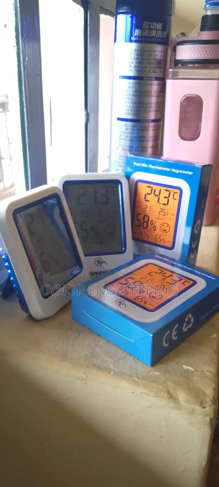 Classroom Thermometer and Hygrometer for Students