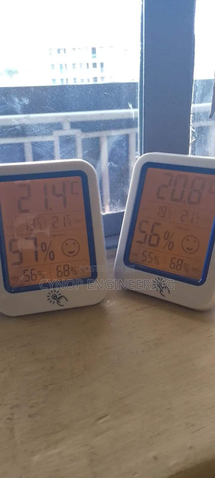 Office Digital Hygrometer for Workspace Health