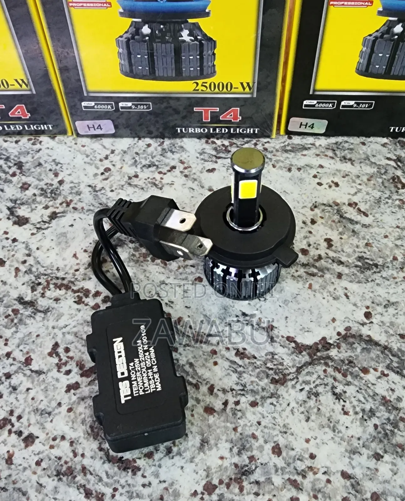 H4 T4 LED Bulb (High/Low) 2500lm