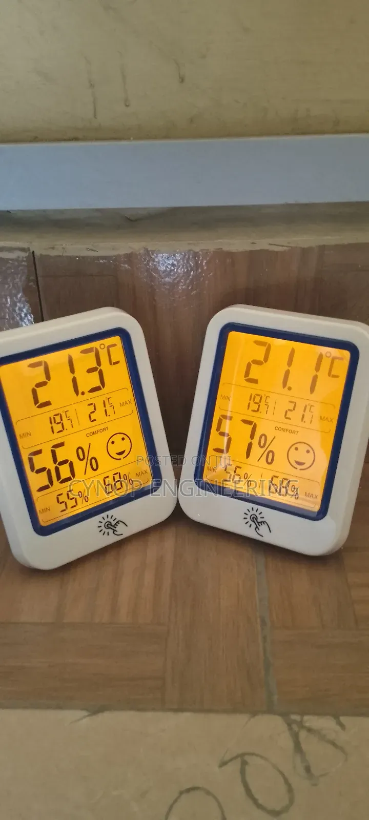 Office Safe Hygrometer With Thermometer Feature