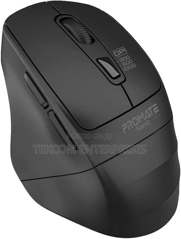 Promate 2.4ghz Ergonomic Silent Click Wireless Mouse