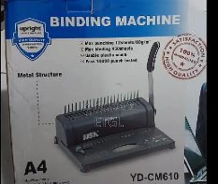 Manual Comb Binding Machine Paper Punch Binder