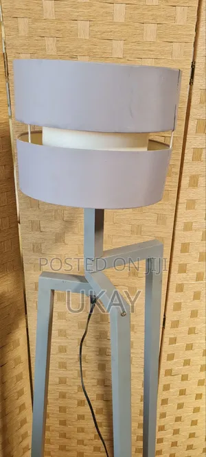 Tripod Floor Lamp Grey Shade.