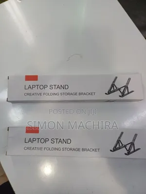 Adjustable Laptop Stand. Metallic.