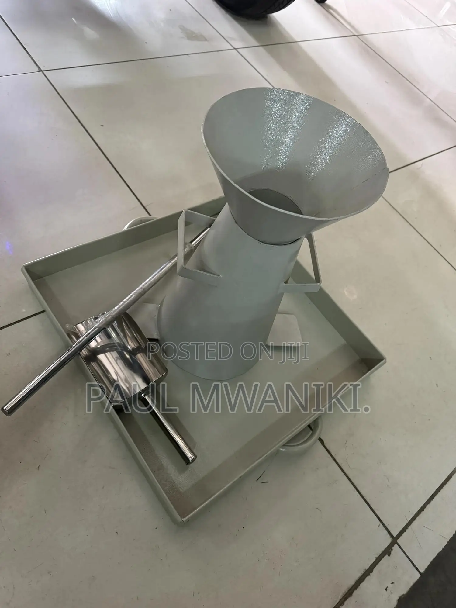 Slump Cone Apparatus for Slump Test- Complete Set.