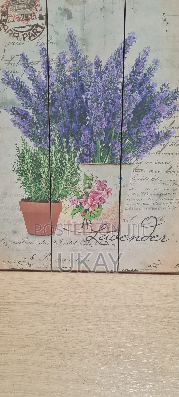 Lavender Pure Blue Wall Frame.