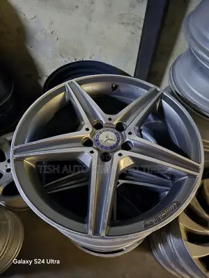 Original Gray Silver AMG 18 Inch Mercedes Rims