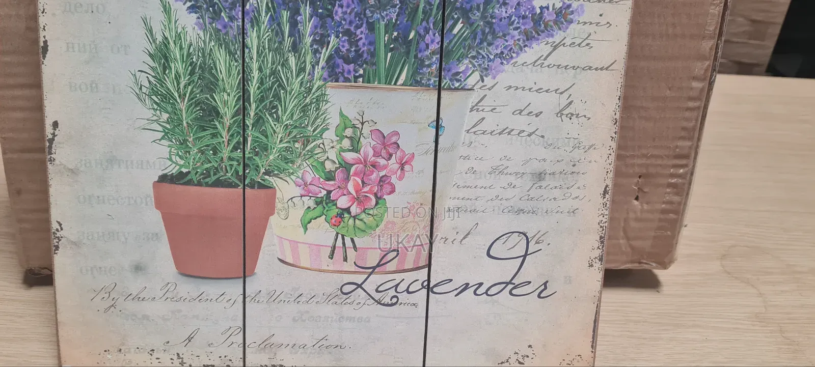 Lavender Pure Blue Wall Frame.