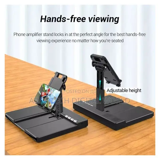 Adjustable 14"HD Phone Screen Amplifier With BT