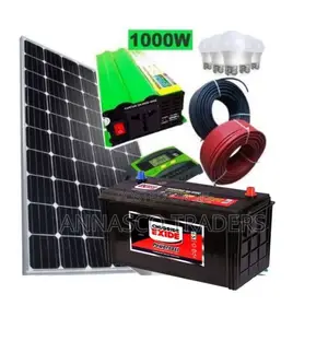 Chloride Exide 100AH Battery Complete Solar Set