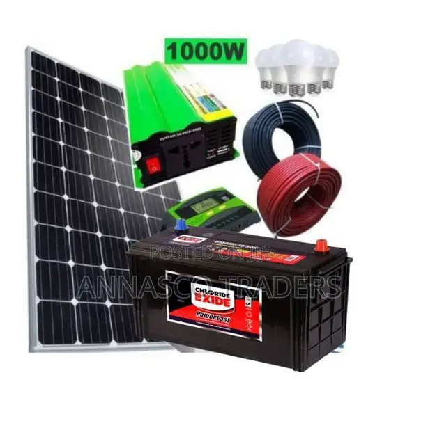Chloride Exide 100AH Battery Complete Solar Set