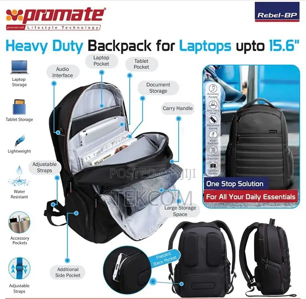 Rebel-Mb Promate Backpack