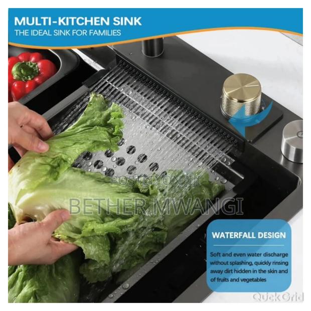 Multifunction- Waterfall Kitchen Sink in Kenya - thumbnail 5