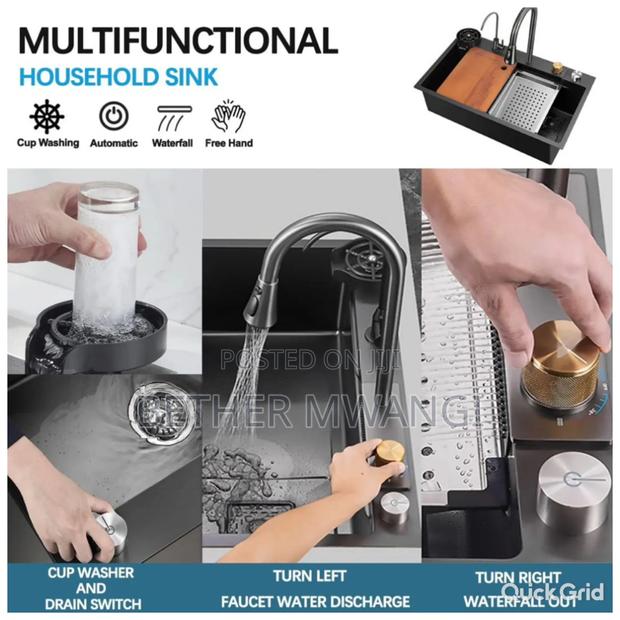Multifunction- Waterfall Kitchen Sink in Kenya - thumbnail 6