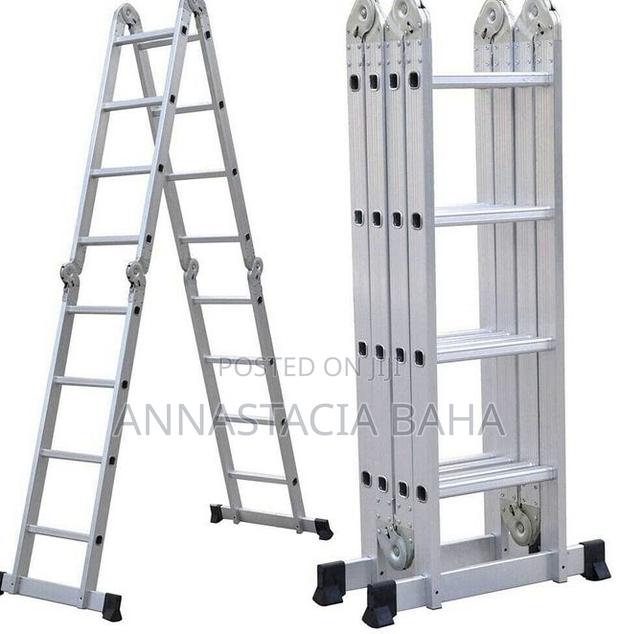 5.7m Scaffold Ladder Heavy Duty Giant Aluminum Multi Purpose - main view