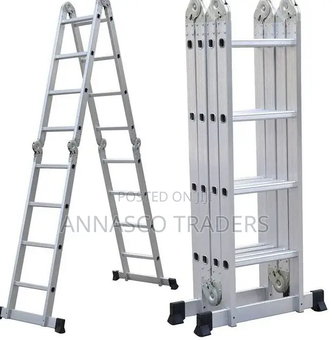 5.7m Scaffold Ladder Heavy Duty Giant Aluminum Multi Purpose
