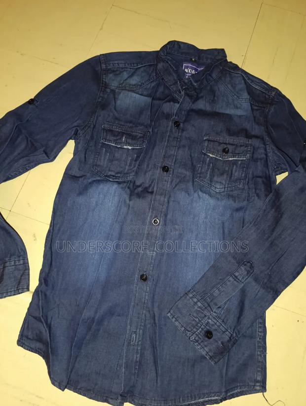 Executive Unisex Kids Denim Shirts - thumbnail 3