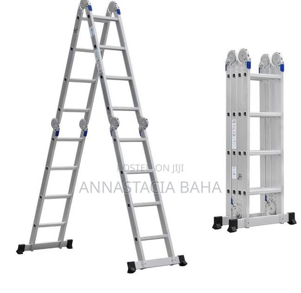 HEAVY DUTY 4.7m Multi-Purpose Ladder Aluminium - main view
