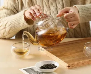 Heat Resistant Glass Tea Pot -{800ml}