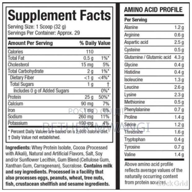 Muscletech ISOWHEY Protein Isolate in Kenya - thumbnail 3