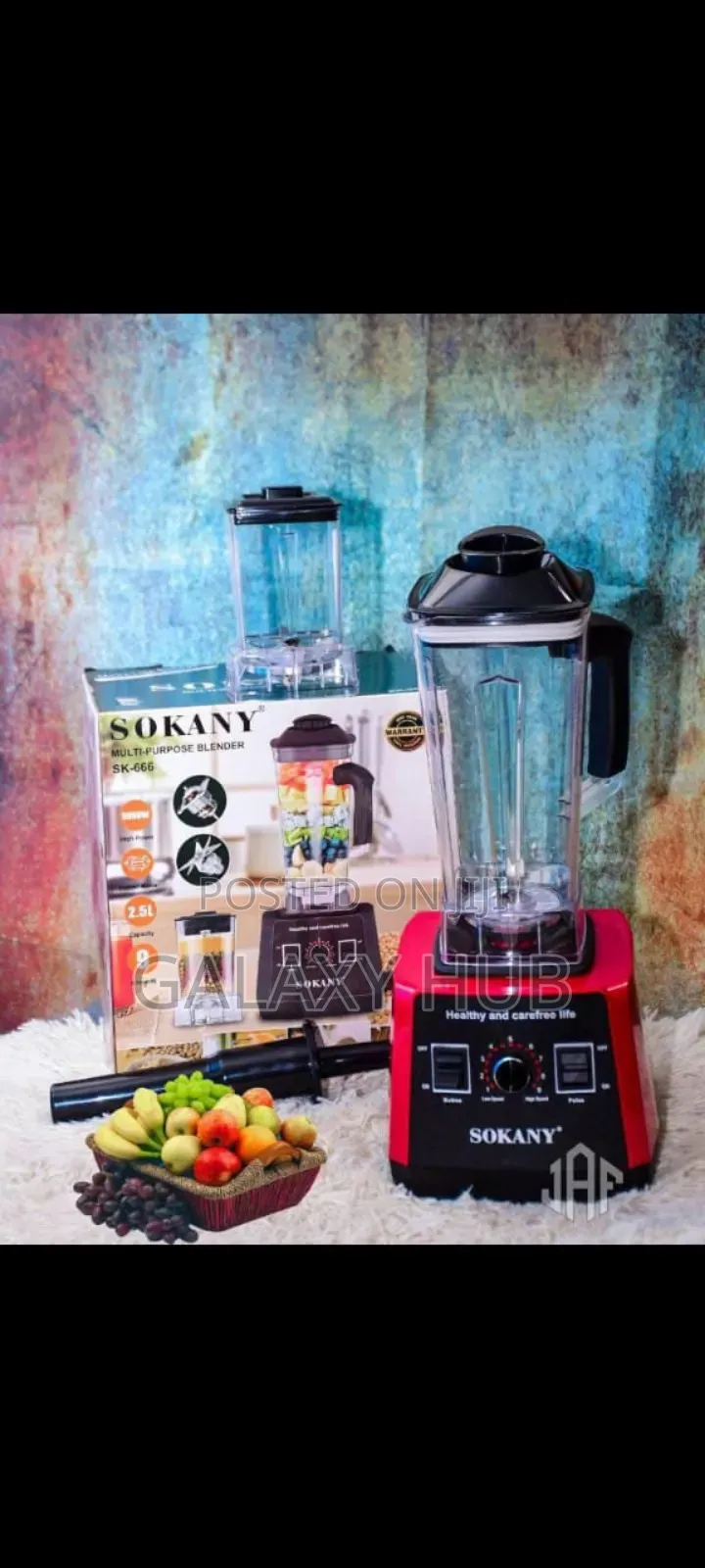 2in1, Sokany Commercial Blender 5000 W With Grinder