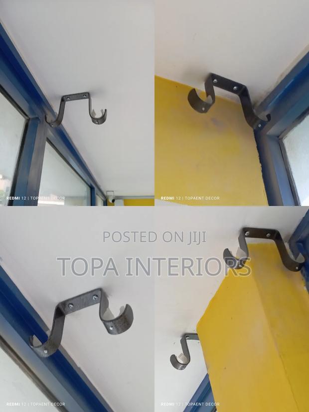 Ceiling Mounted Curtain Rods Brackets Ceiling Brackets - main view