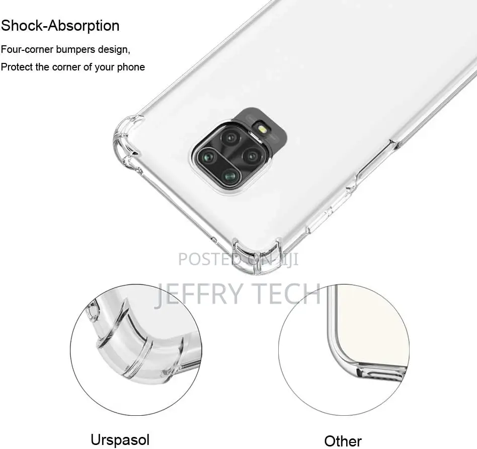 Xiaomi Redmi Note 9 Pro Max Transparent Bumper Case - Clear