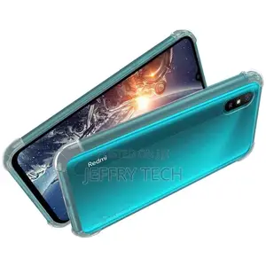 Redmi 9A Raised Corners 12D Transparent Bumper Corners Cover