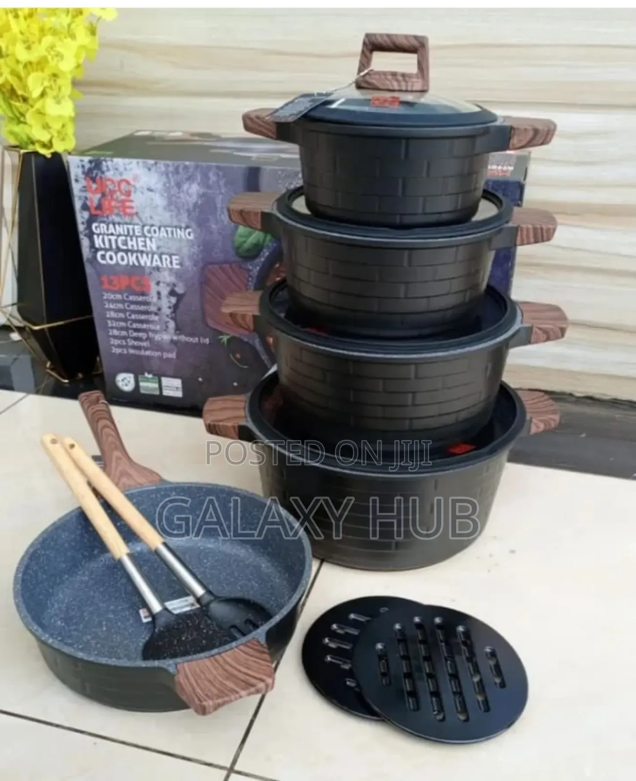 Cookware Set 13pieces With Granite Coating