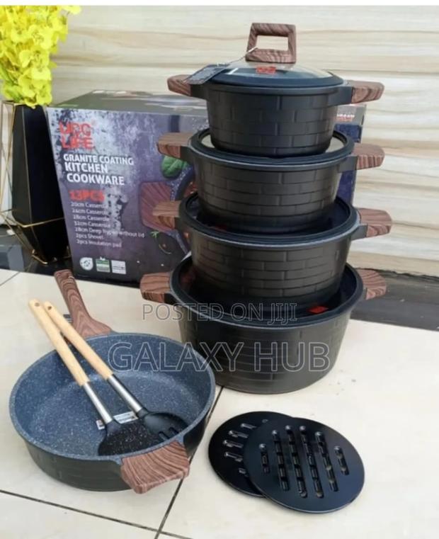 Cookware Set 13pieces With Granite Coating
