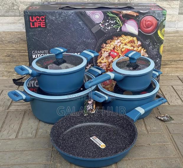 9!Pcs Ucc Granite Heavy Cookware Set