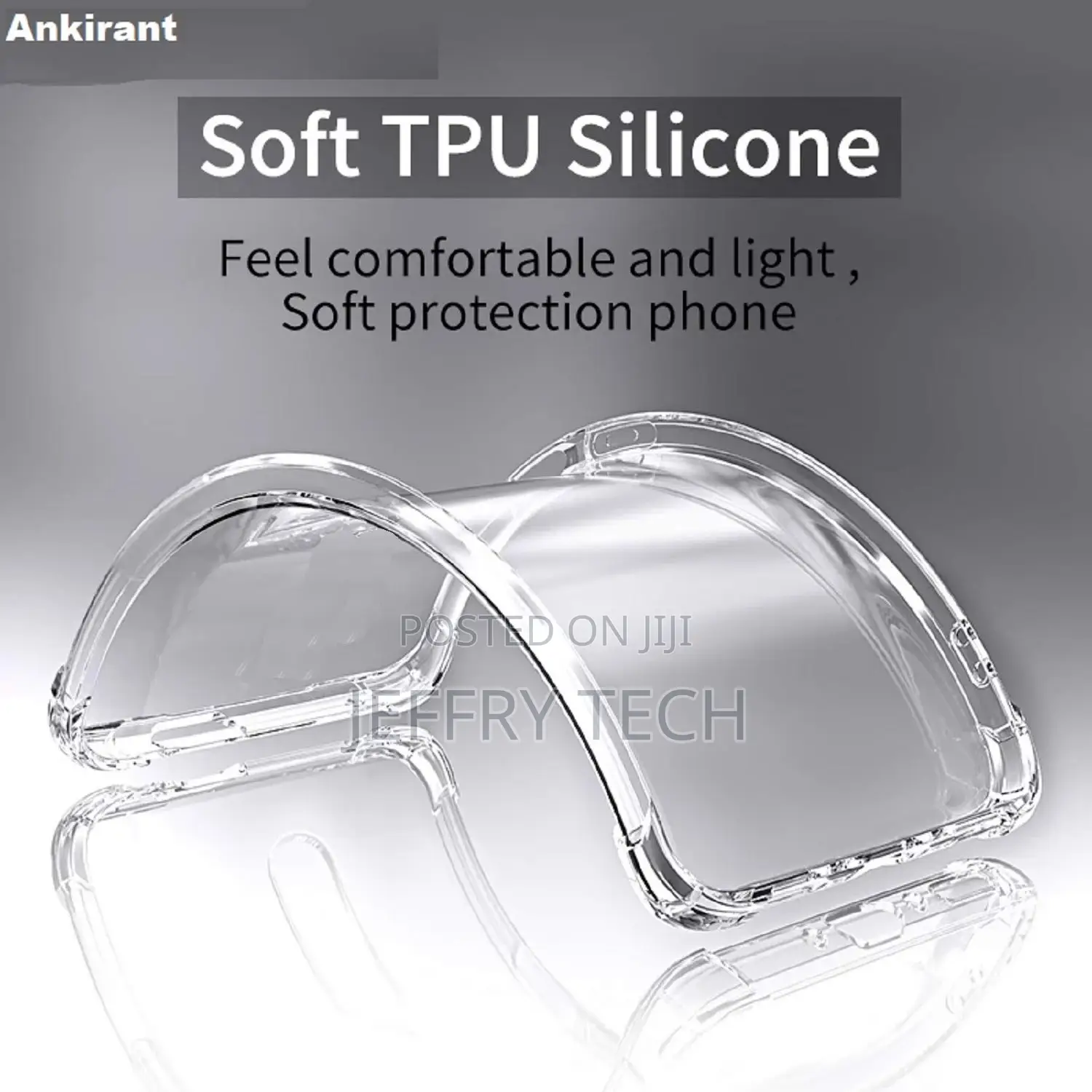Samsung Galaxy S8 (Bumper Corner Rubber Soft Silicon Clear