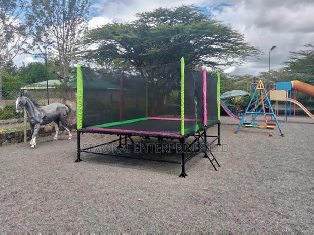 4M by 3M Deluxe Trampolines - main view