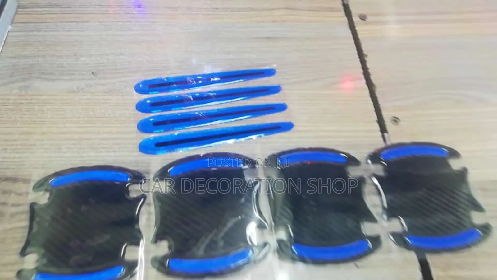 8pc Blue Door Bowl Antiscratch Stickers (Green,Blue,