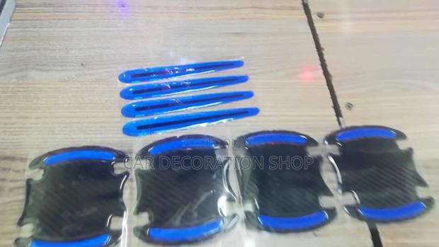 8pc Blue Door Bowl Antiscratch Stickers (Green,Blue,