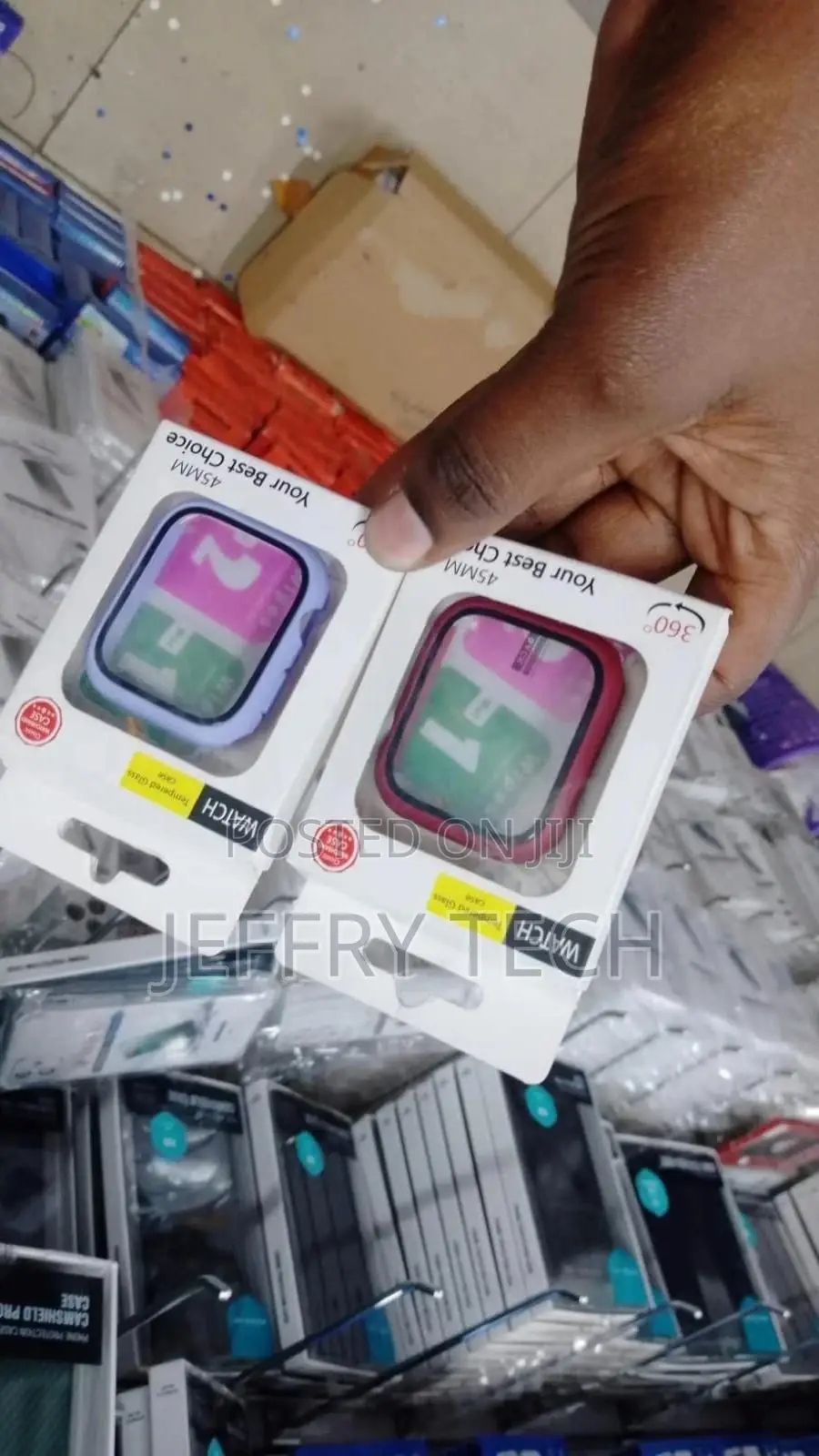 Case Compatible for Apple Watch Series 8 and 7 45mm With Tem