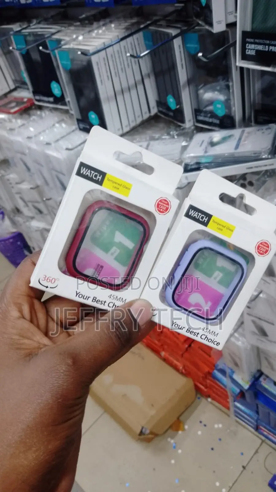 Case Compatible for Apple Watch Series 8 and 7 45mm With Tem