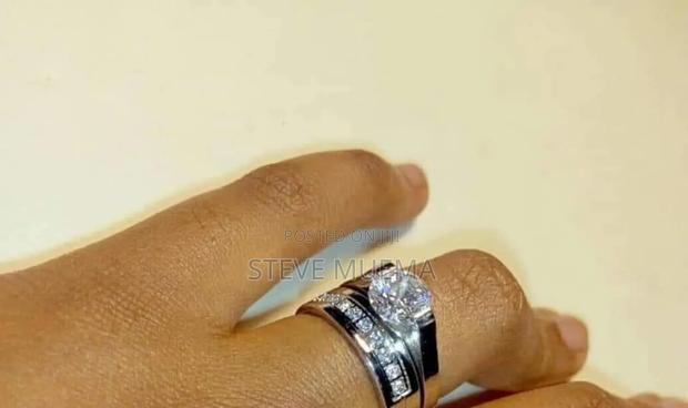 Double Engagement Rings (Pure Silver) - thumbnail 2