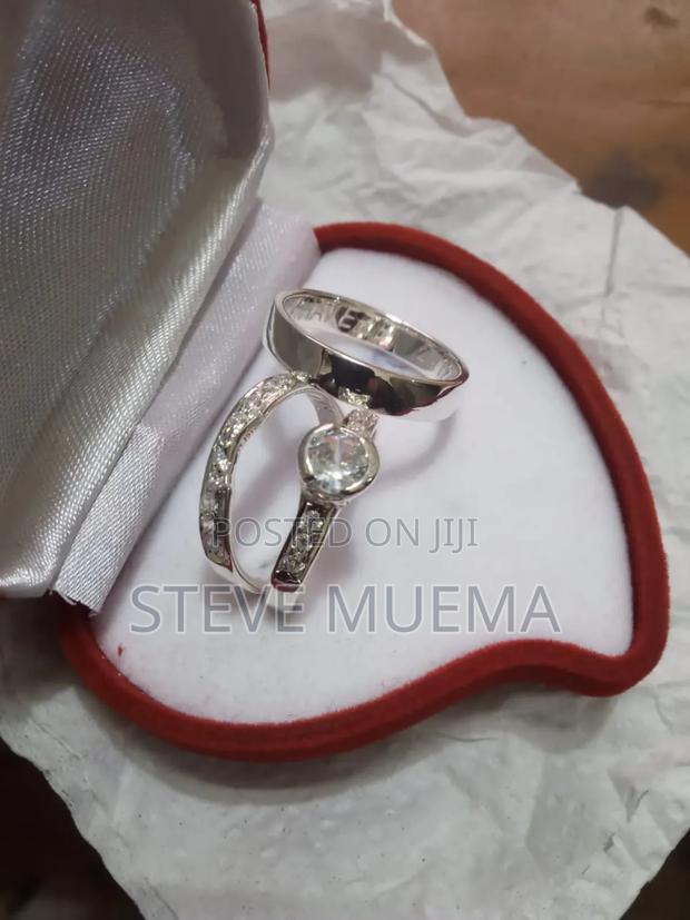 Double Engagement Rings (Pure Silver) - thumbnail 4