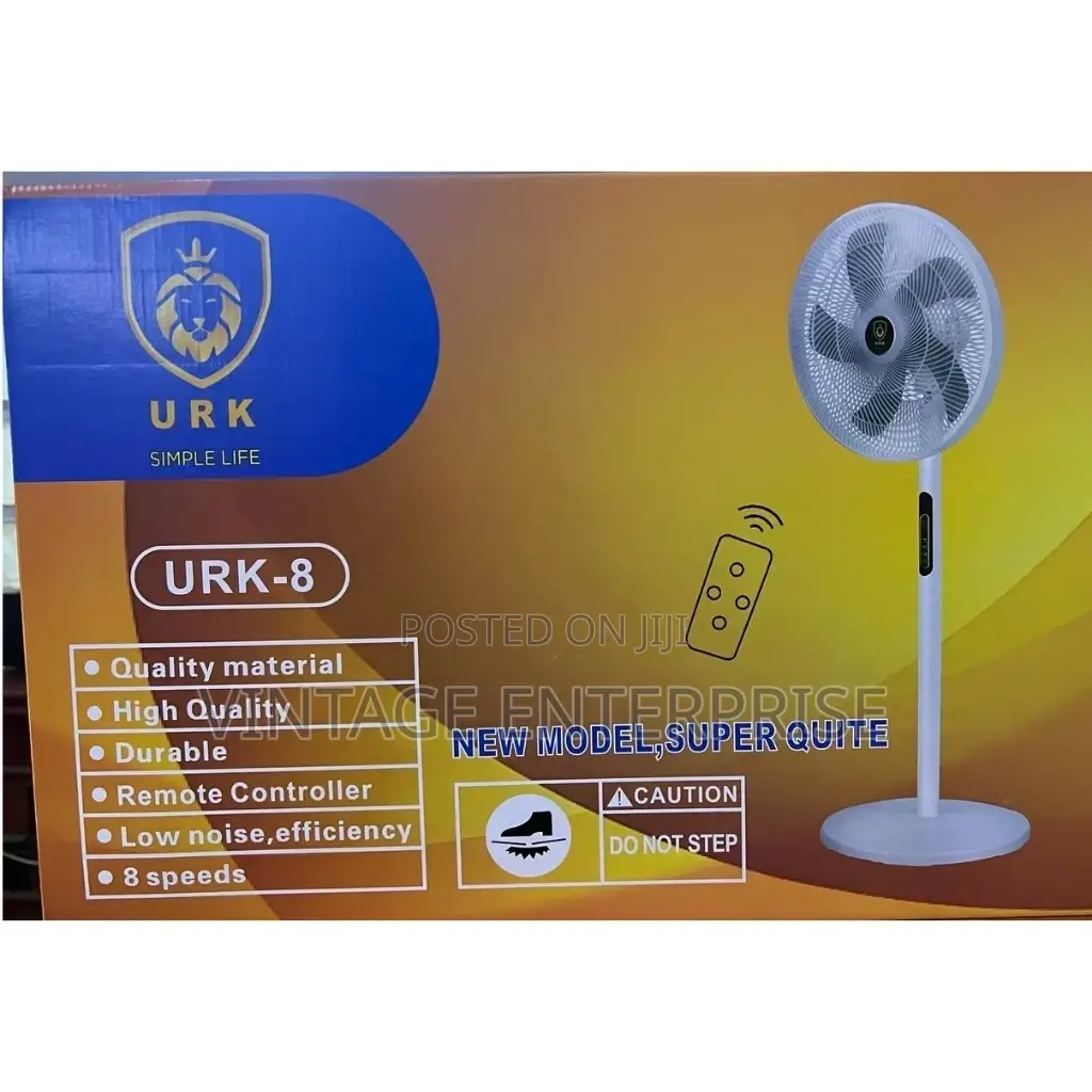"URK" Stand Fan With Remote