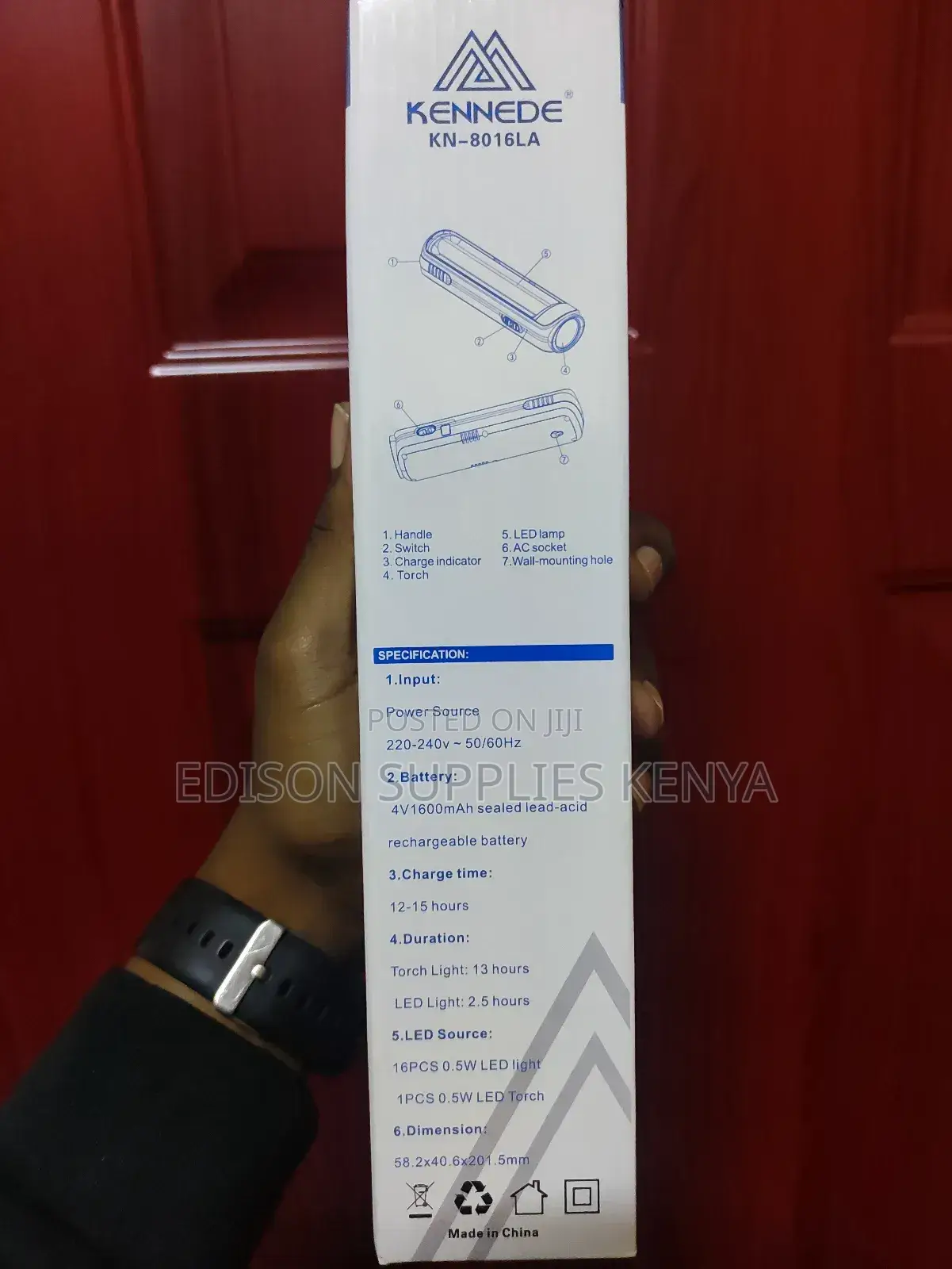 Rechargeable Lamp Lantern Torch Emergency Light LED Kennede