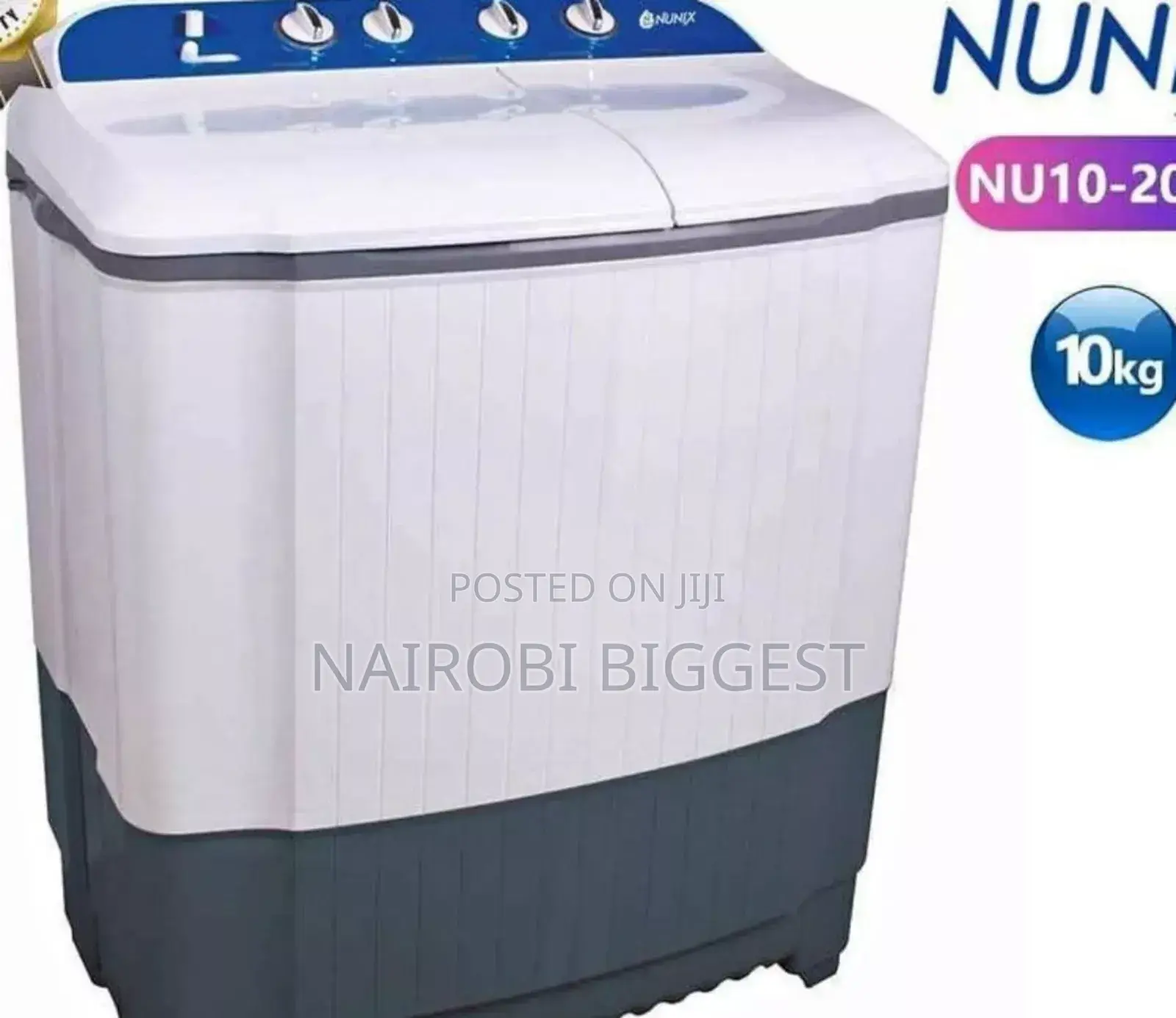 Nunix 10kg Twin Tub Washing Machine