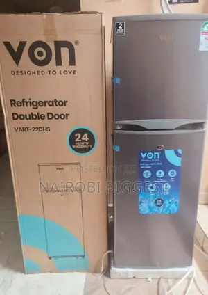 Von 138 Litres Double Door Refrigerator