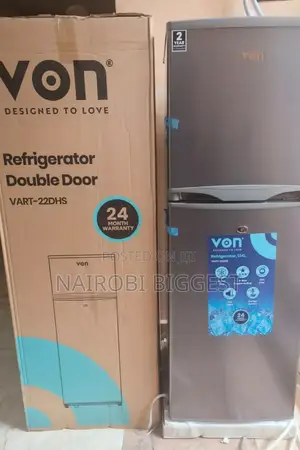Von 138 Litres Double Door Refrigerator