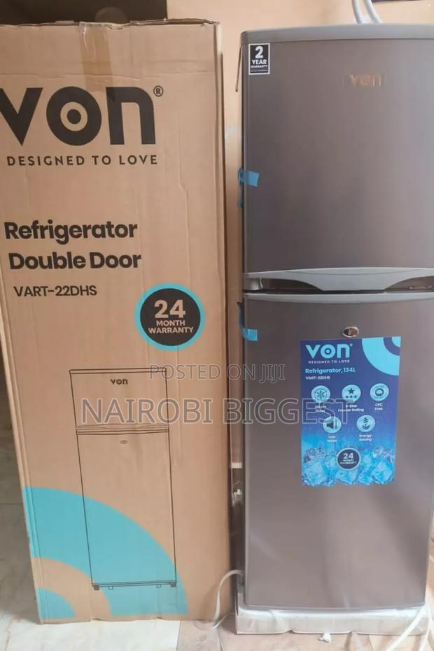 Von 138 Litres Double Door Refrigerator - main view