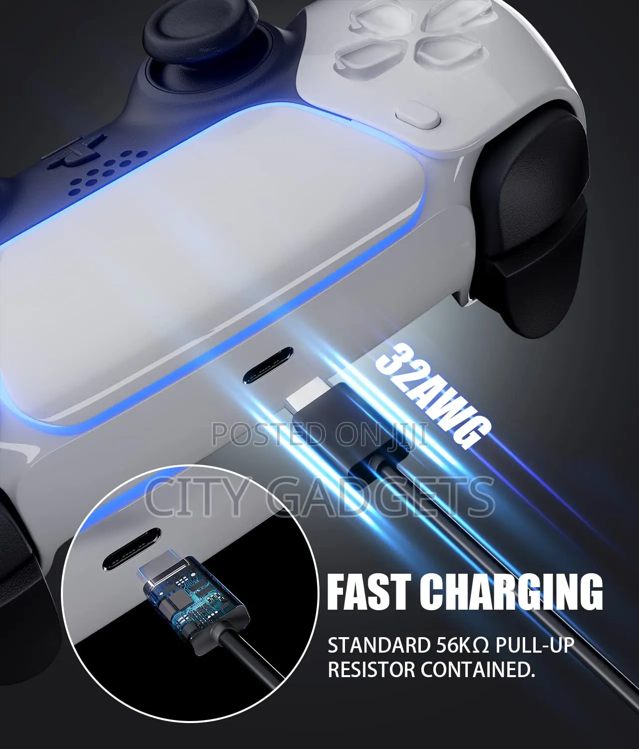 USB C Charging Cable Compatible With PS5 Controller