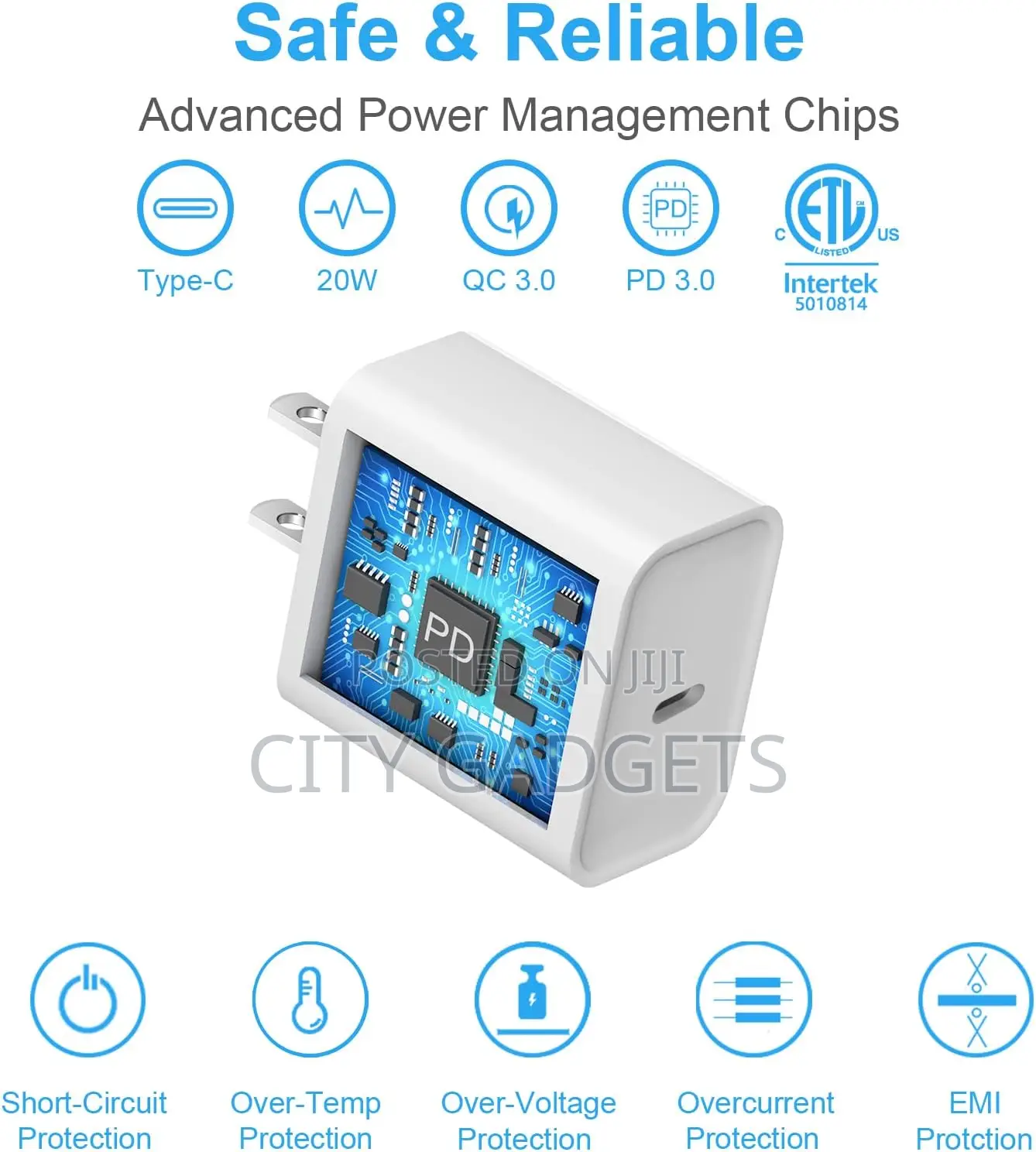 Apple 20W USB-C Power Adapter - iPhone Charger