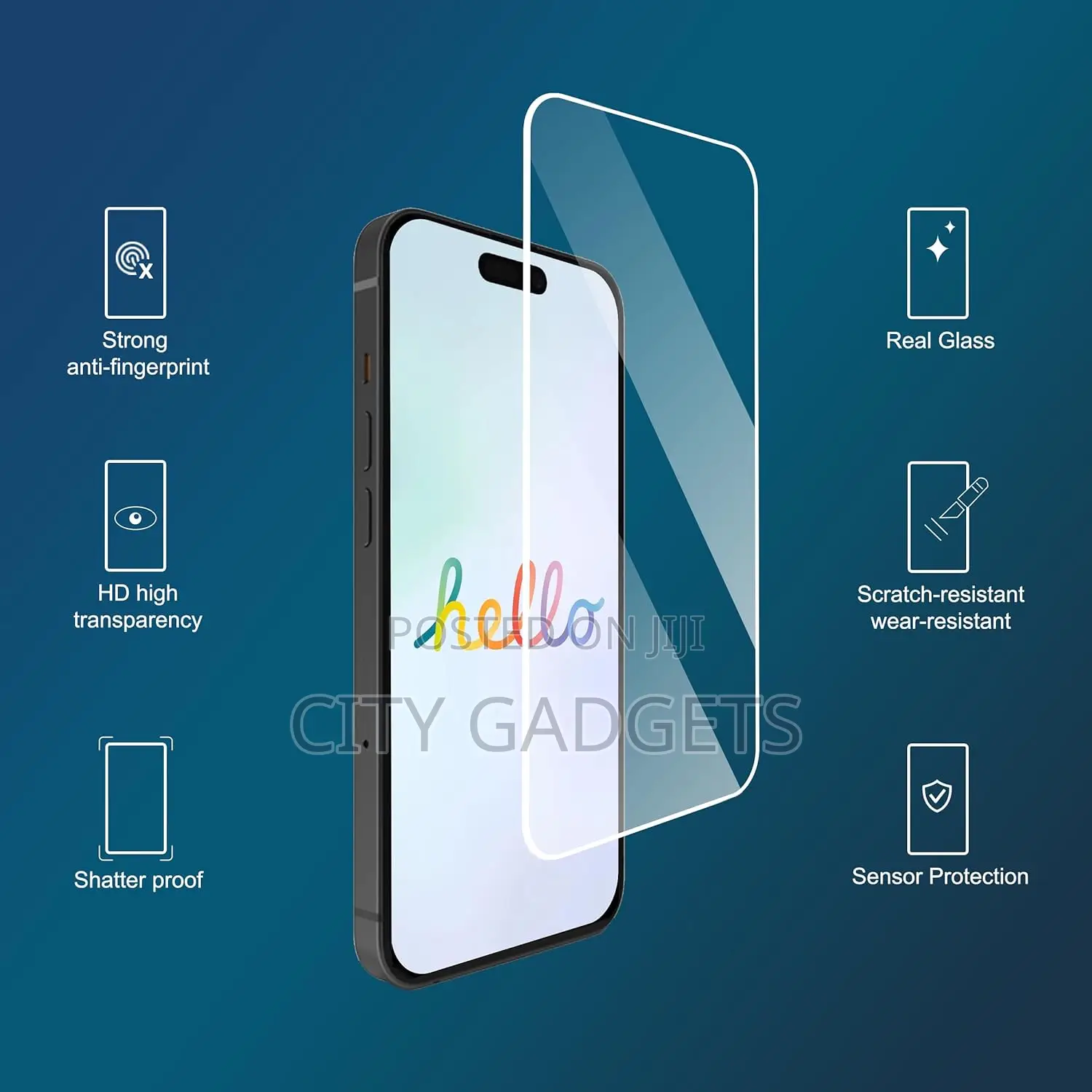 Glass Screen Protector for iPhone 15